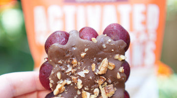 Bourbon Activated Pecan Cherry Chocolate Bark